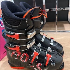 KID'S Rossignol SKI BOOTS COMP J4 Black and Red (worn twice)